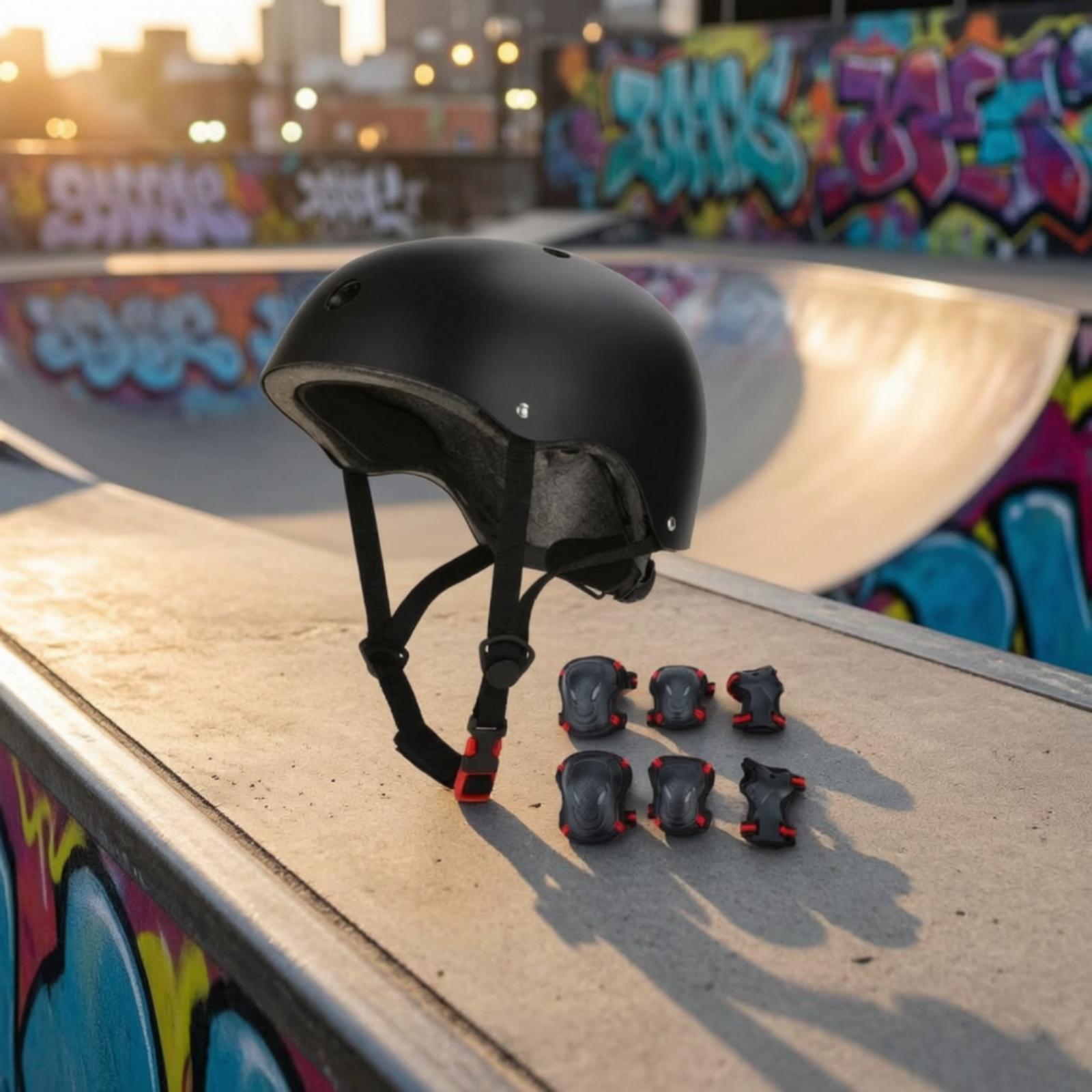 Matte Black Multi Sport Helmet - đánh giá và giá Scooter Helmet Set