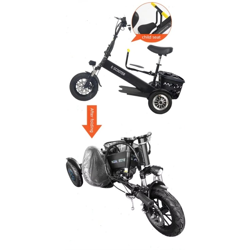 【2026】3 Wheel 2 Seats Folding  - đánh giá và giá Electric Scooter 500W