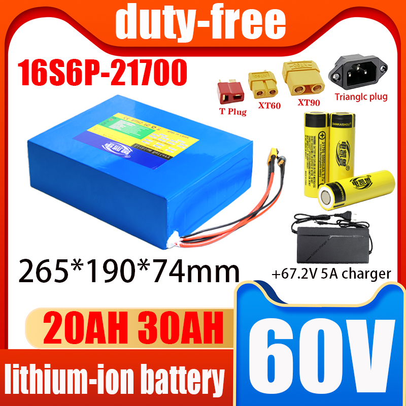 100% New 60V 21700  lithium-io - đánh giá và giá 60V 30Ah 21700 Battery Pack