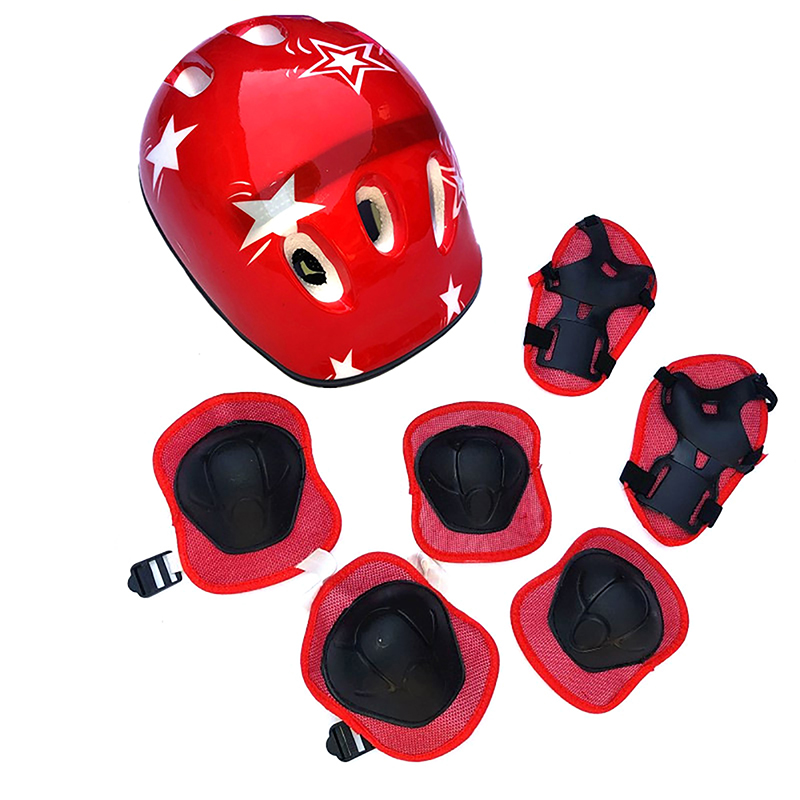 New-7Pcs Kids Cycling Protecti - đánh giá và giá Scooter Helmet Set