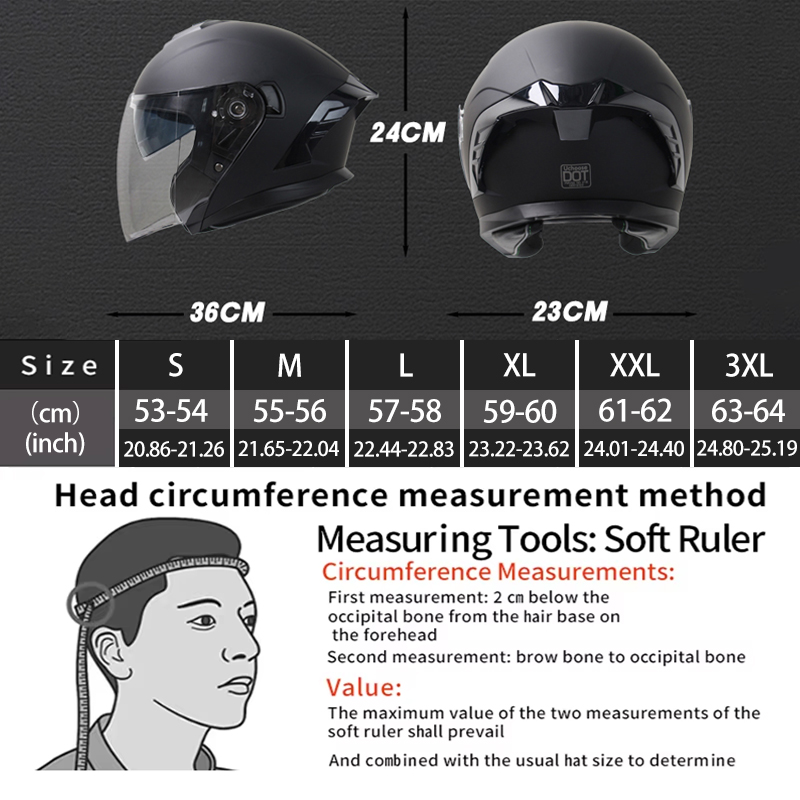 715 Motorcycle Open Face Helme - đánh giá và giá Scooter Helmet Set